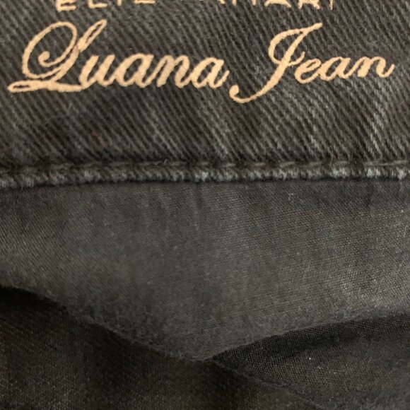 ELIE TAHARI WOMEN'S LUANA BLACK STRAIGHT LEG SLIM FIT LOW RISE JEANS 10 - Picture 9 of 11